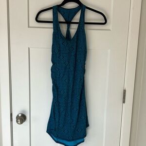Patagonia twist back dress teal XS